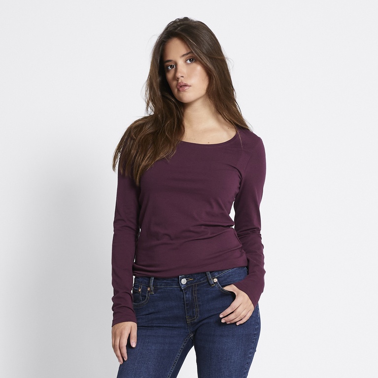 Basic long sleeve top "Fredrika"